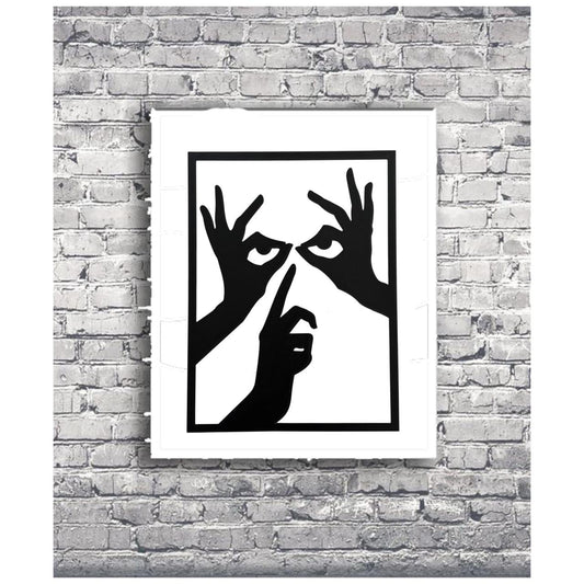 "Illusionary Hand Art Print - Unique Wall Decor"