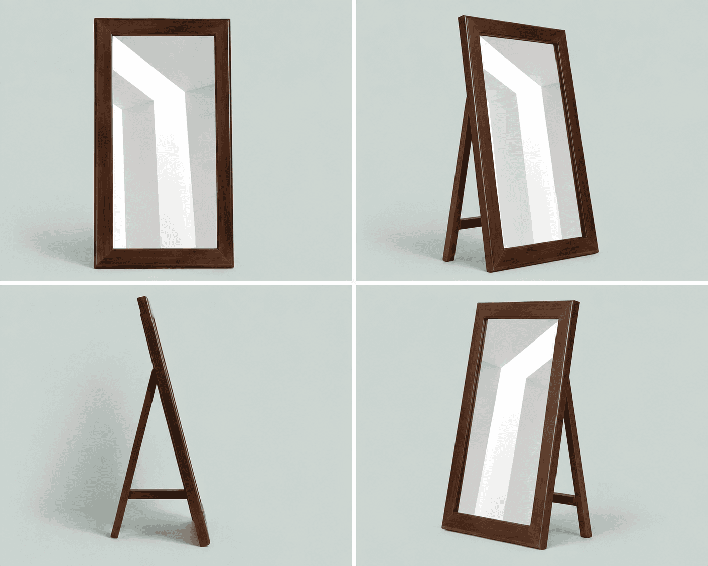 Premium Full-Length Wooden Standing Mirror - Image 4